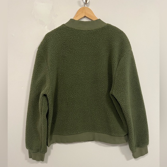 Zyia Active Flying V High Pile Fleece Bomber Jacket XL - Picture 11 of 15